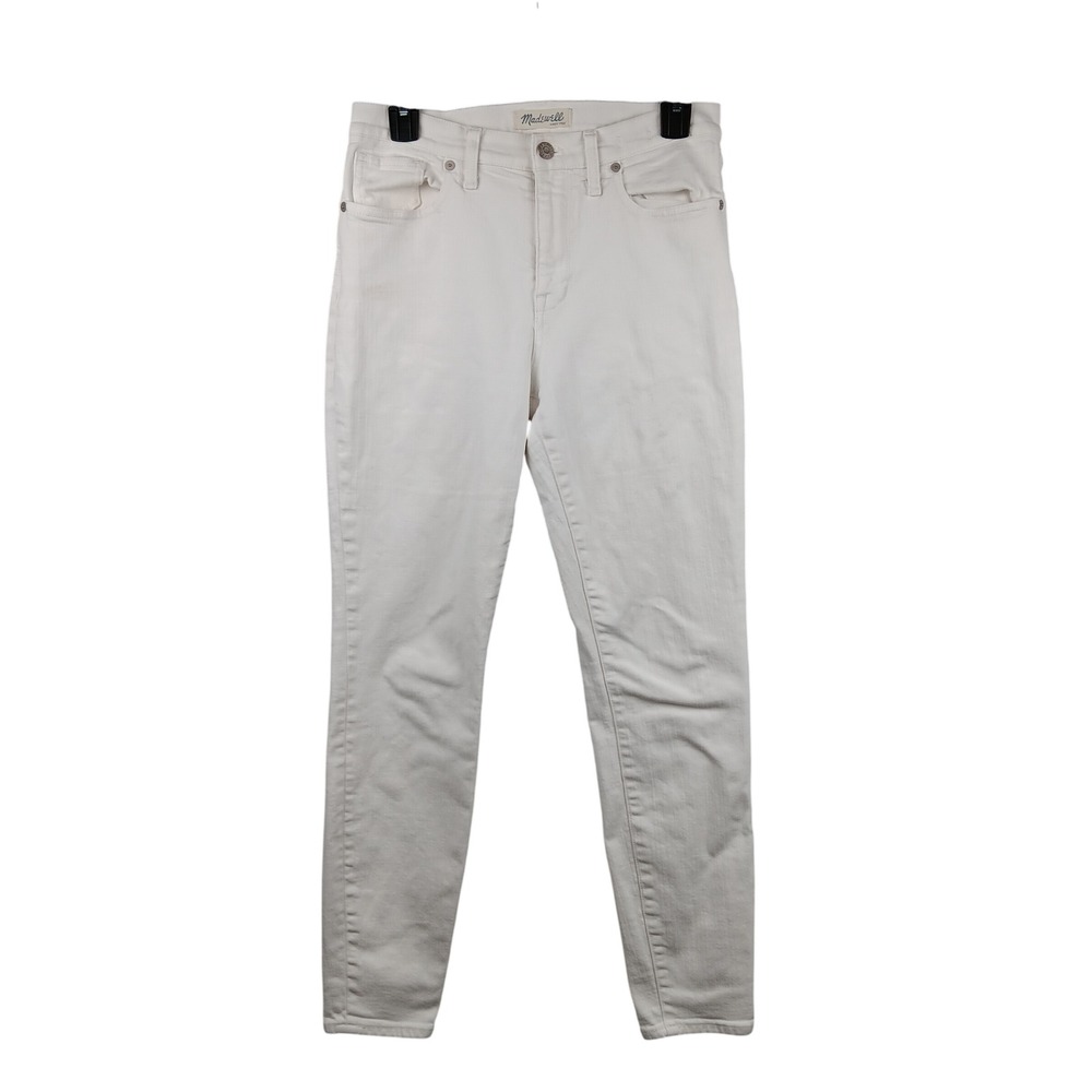 Madewell High Rise Skinny Jeans White Size 28‎ Cotton Blend Stretch